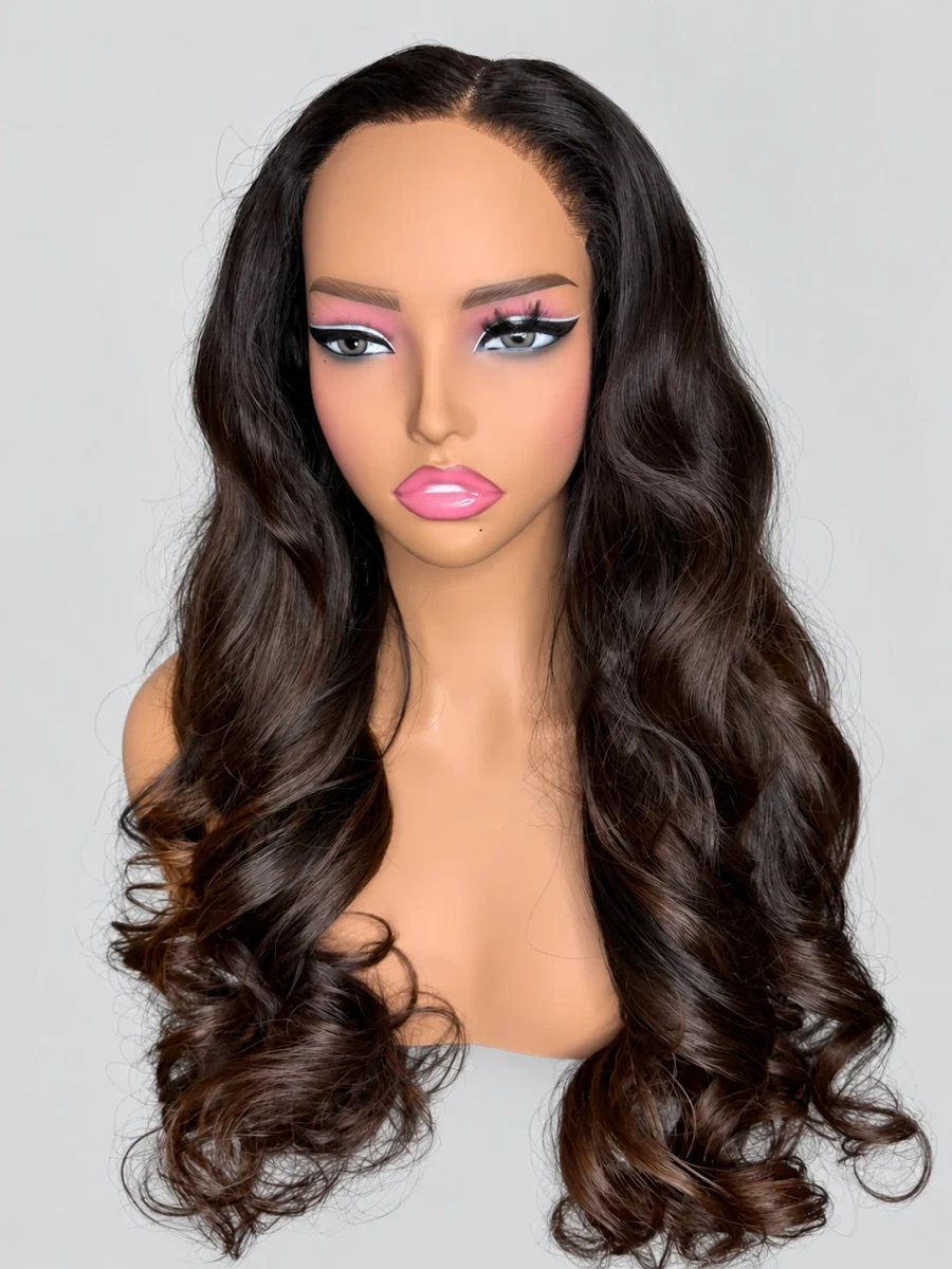 Cocoa Flow Waves Wig — main view
