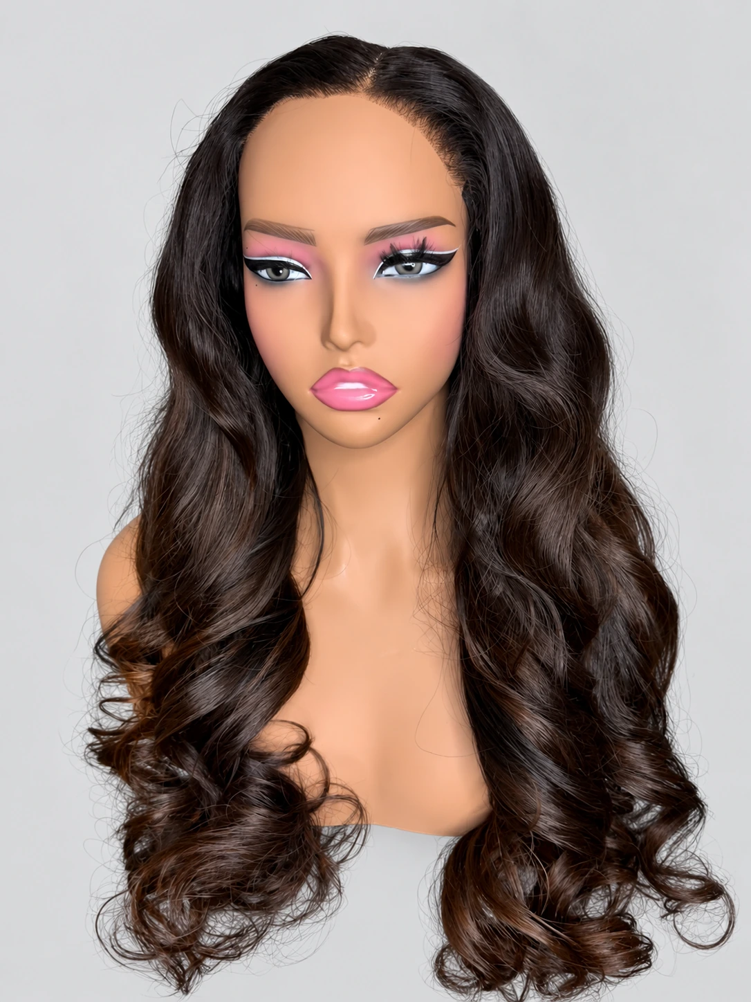 Cocoa Flow Waves Wig — main view