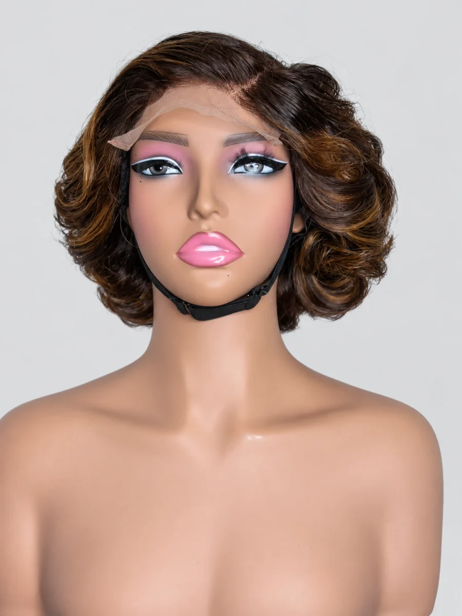 Espresso Swoop Bob Wig — main view