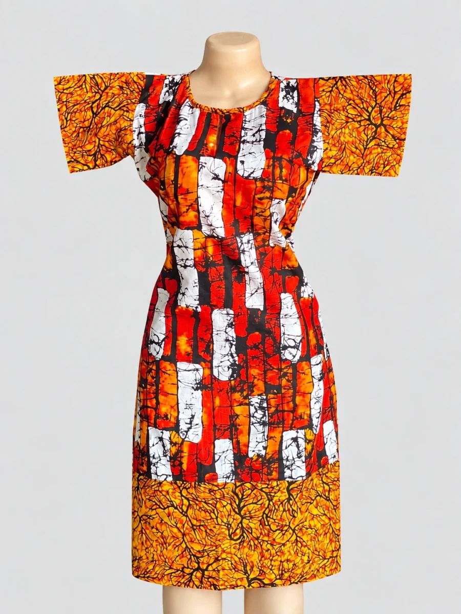Heritage Mosaic Shift Dress — main view