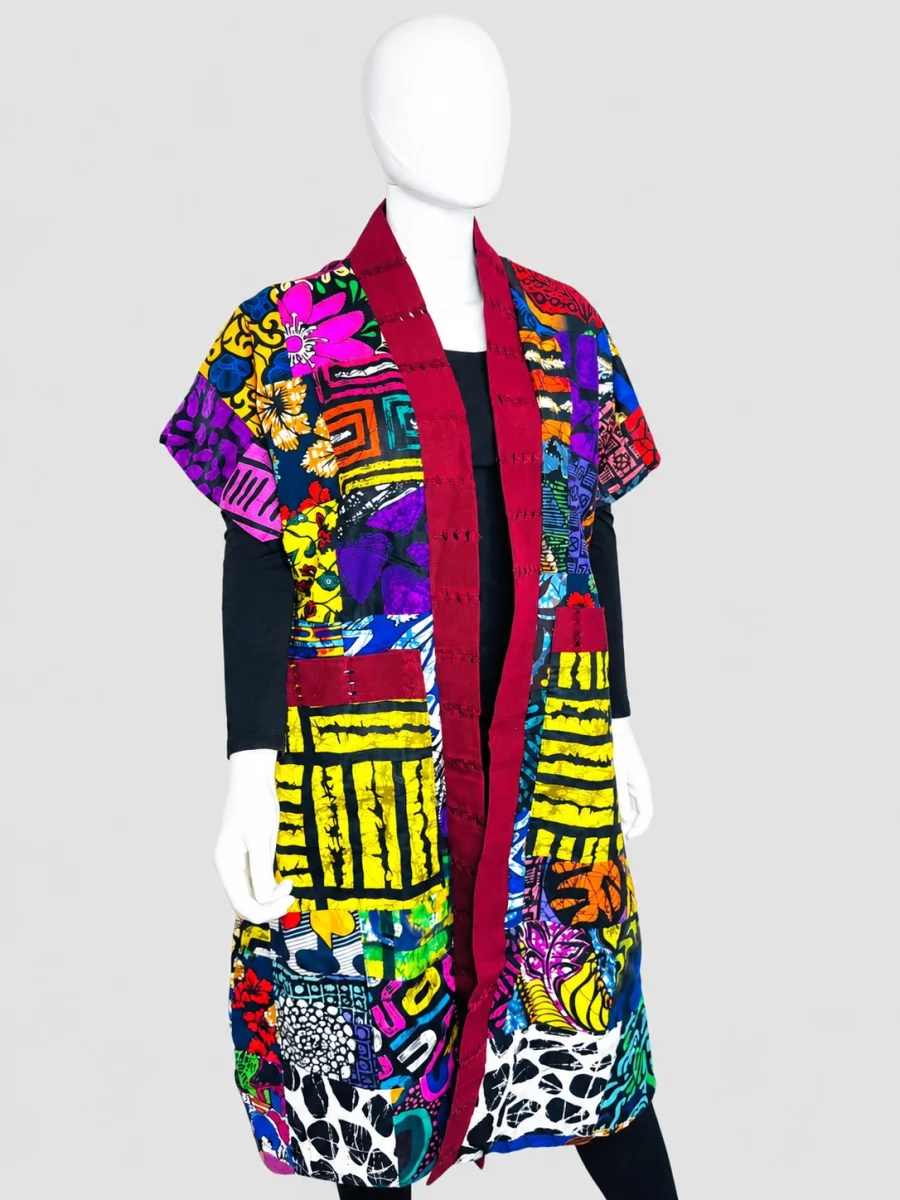 Kaleidoscope Collared Mini Dress — main view