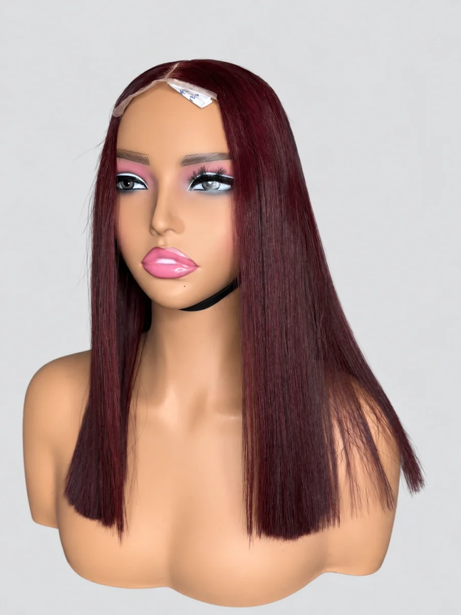 Merlot Sleek Bob Wig — main view