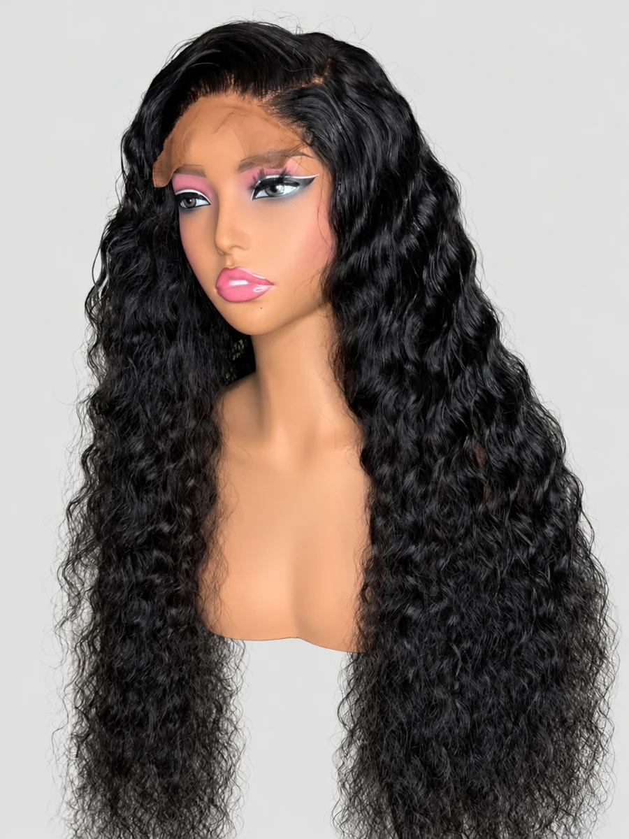 Midnight Cascade Waves Wig — main view