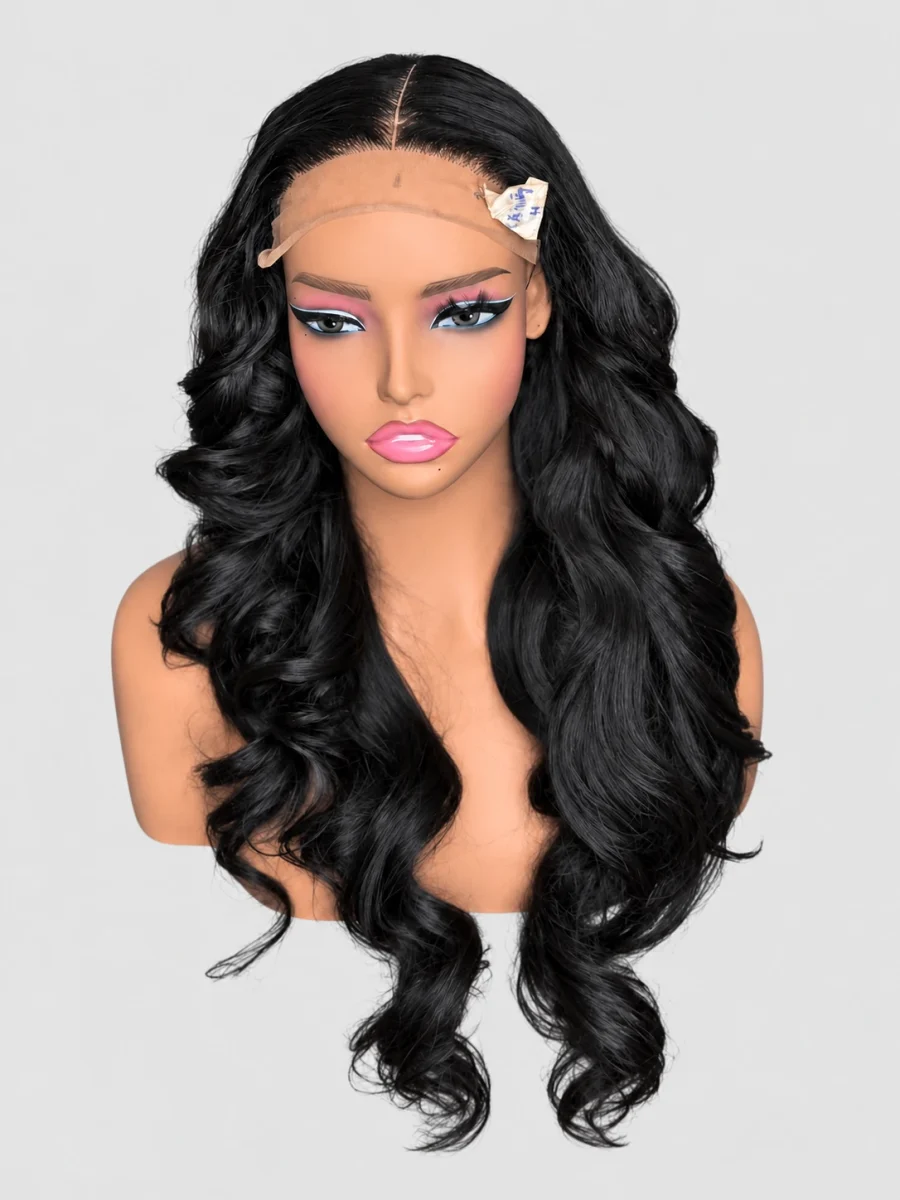 Midnight Classic Waves Wig — main view