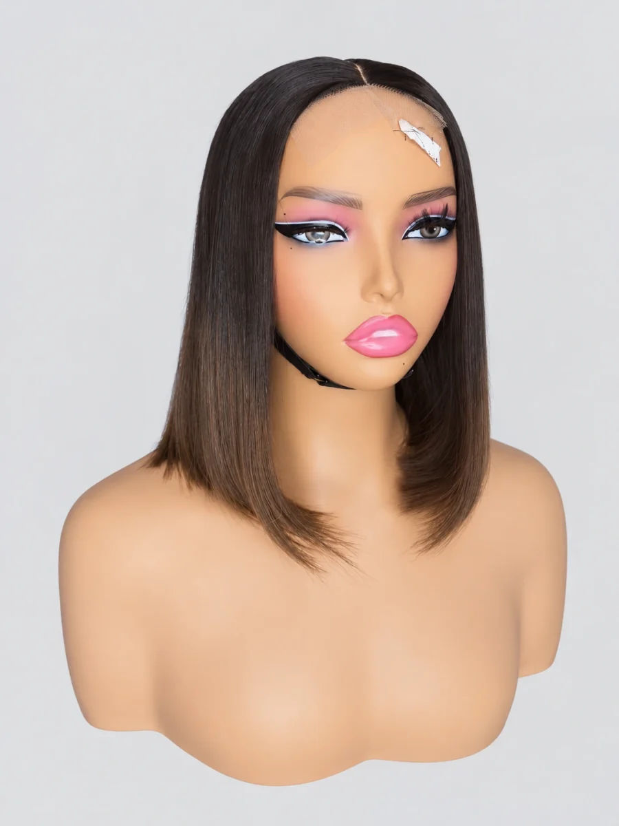 Mocha Sleek Bob Wig — main view