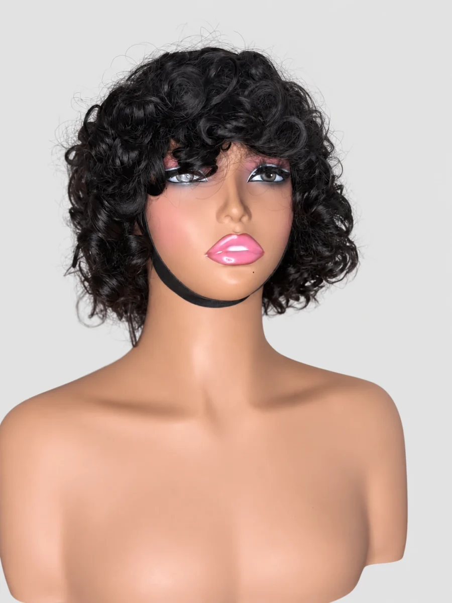 Noir Tousled Pixie Wig — main view